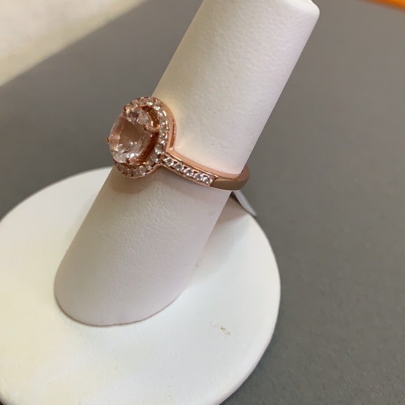 Morganite rose gold ring - Picture 3 of 6
